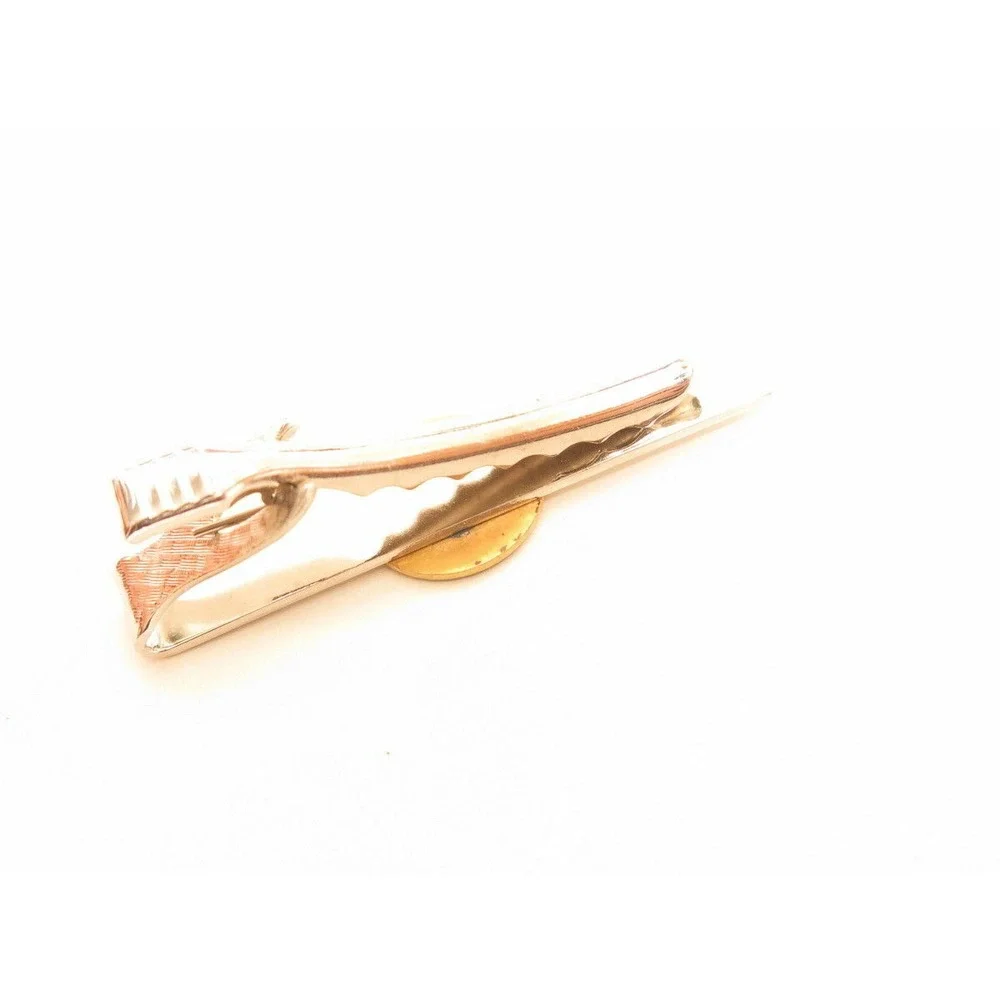 Vintage‎ St.John's Lodge F&AM 1757 Silver & Gold Toned Tie Clip Clasp